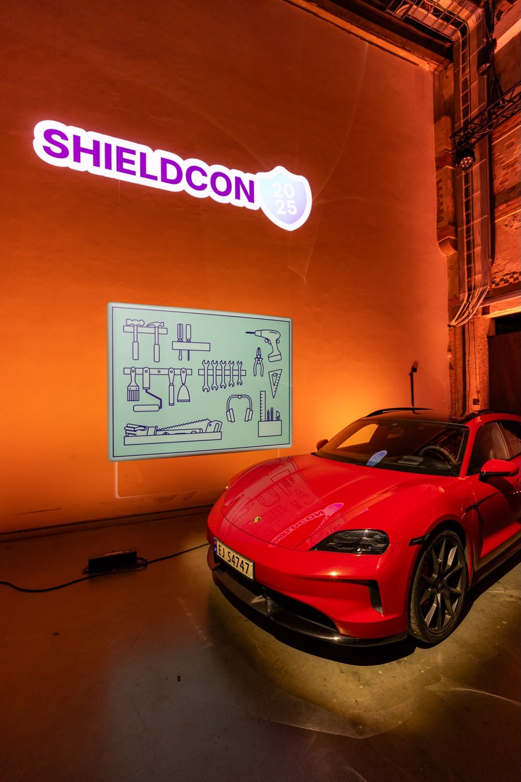The SHIELDCON backdrop