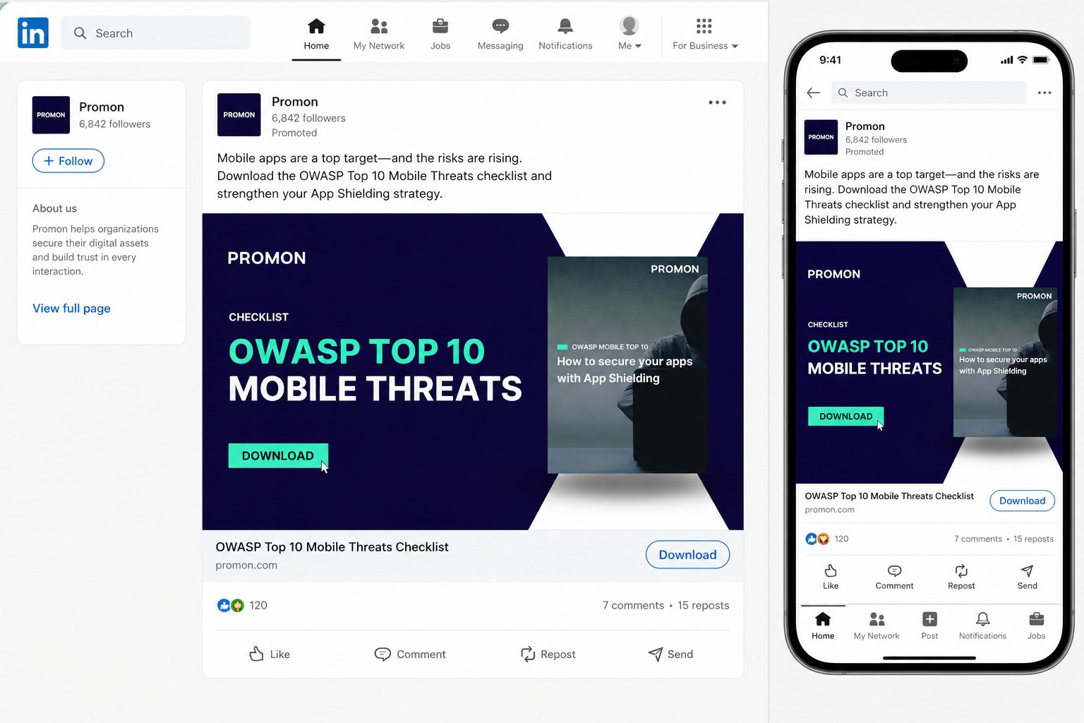Paid social - OWASP checklist AI mockup