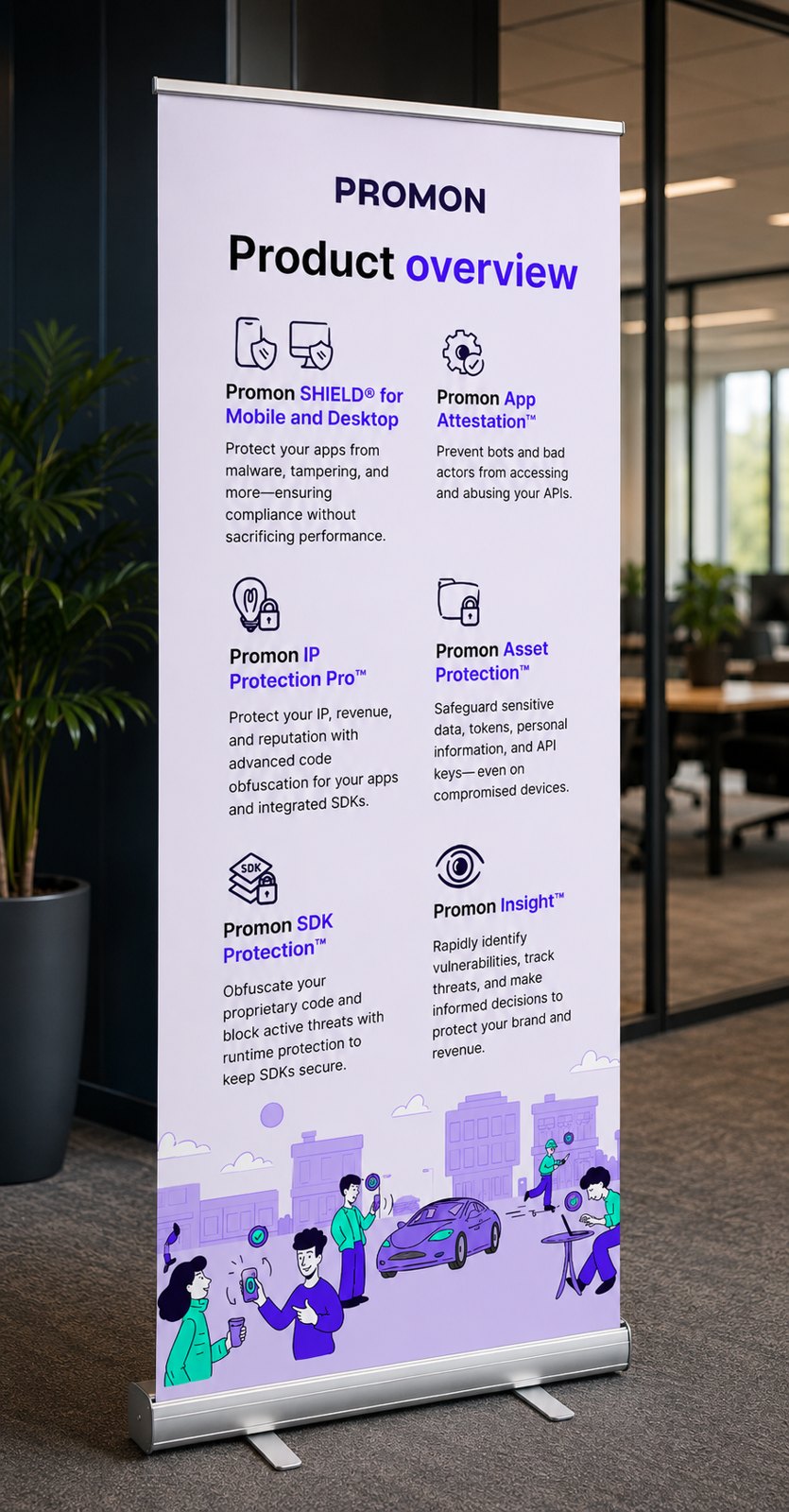 Roll-up banner AI mockup