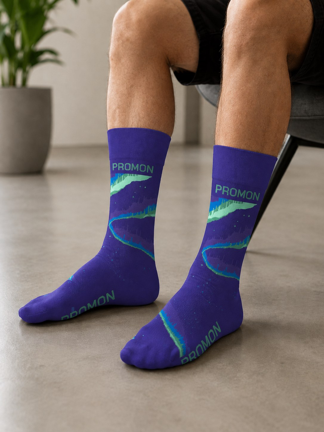 Branded socks mockup