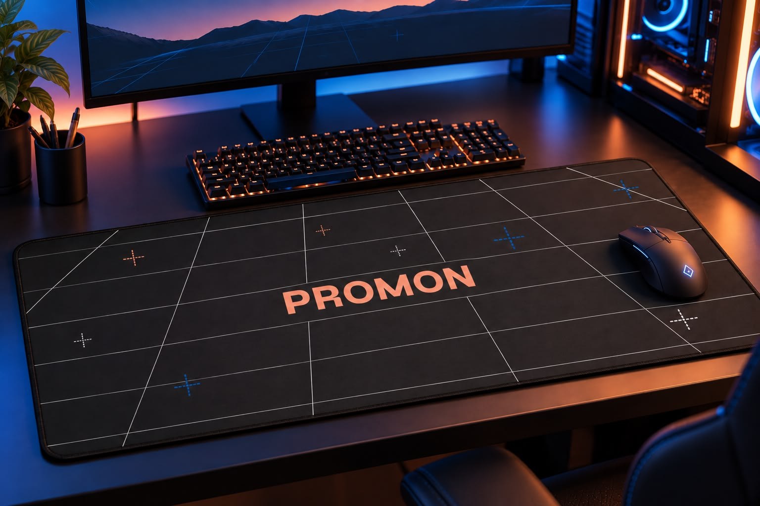 Gaming mat mockup